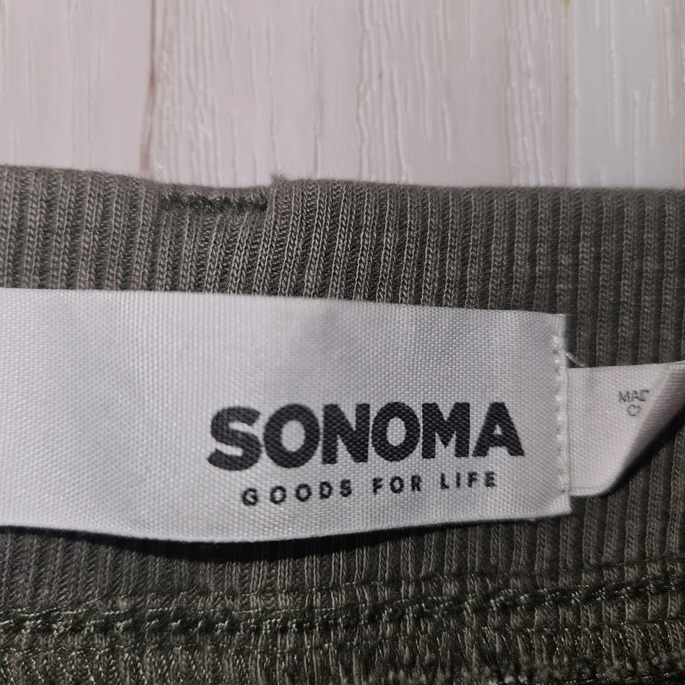 Sonoma Goods For Life Women’s Cargo Pants Size 12 Olive Green Utility Comfort - Picture 2 of 10